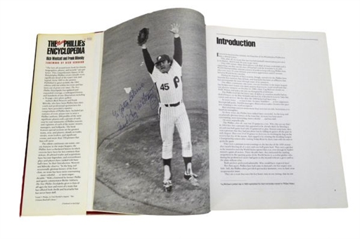 Philadelphia Phillies Encyclopedia Book Signed by 85 Former Players including 15 Hall of Famers 